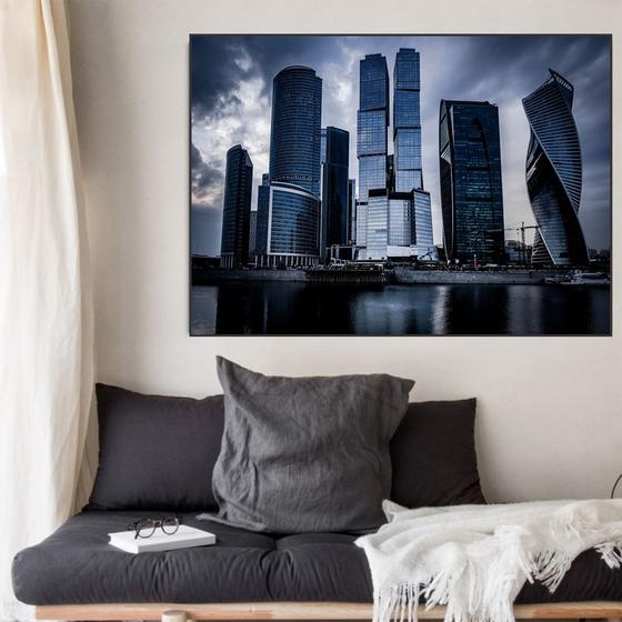 Imagem de Quadro Canvas The City 80x1,00