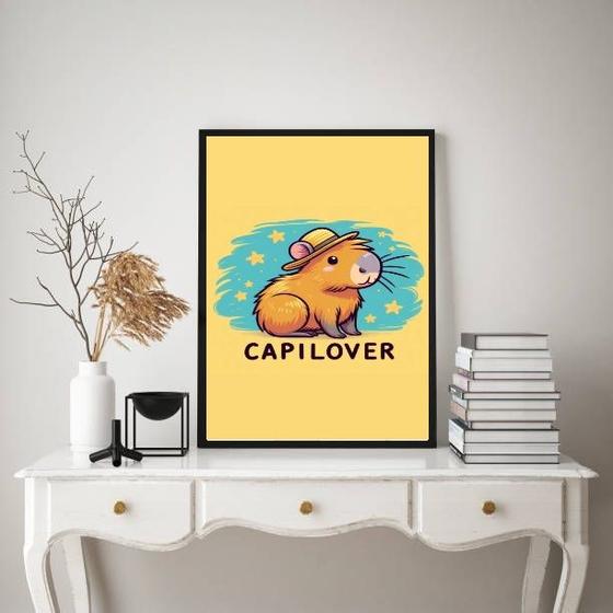 Imagem de Quadro Capivara - Capilover 24x18cm - com vidro