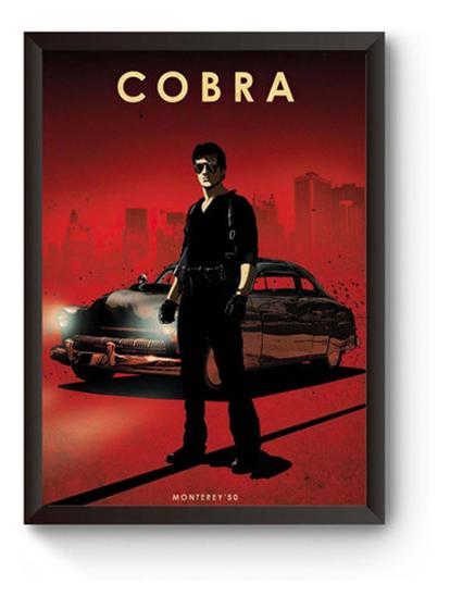 Imagem de Quadro Car Legends Stallone Cobra Poster Moldurado