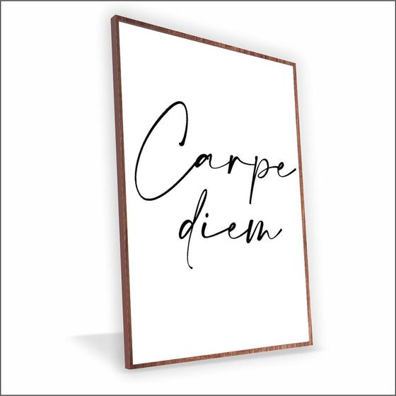 Imagem de Quadro Carpe Diem Vinil Com Vidro