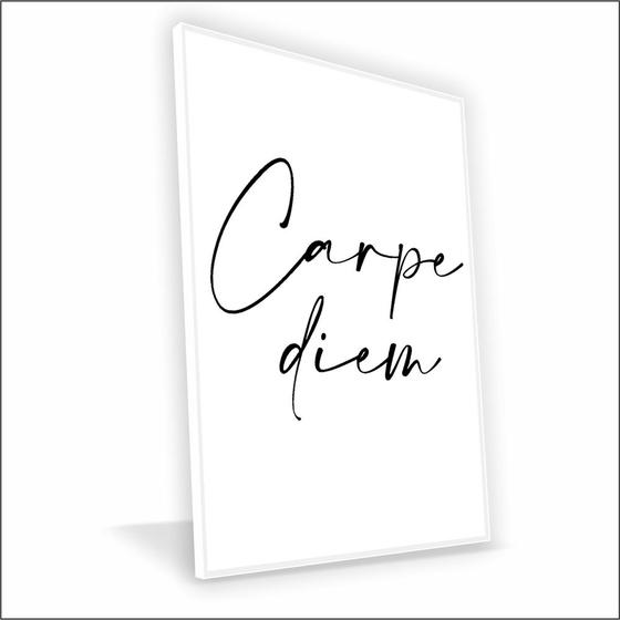 Imagem de Quadro Carpe Diem Vinil Com Vidro