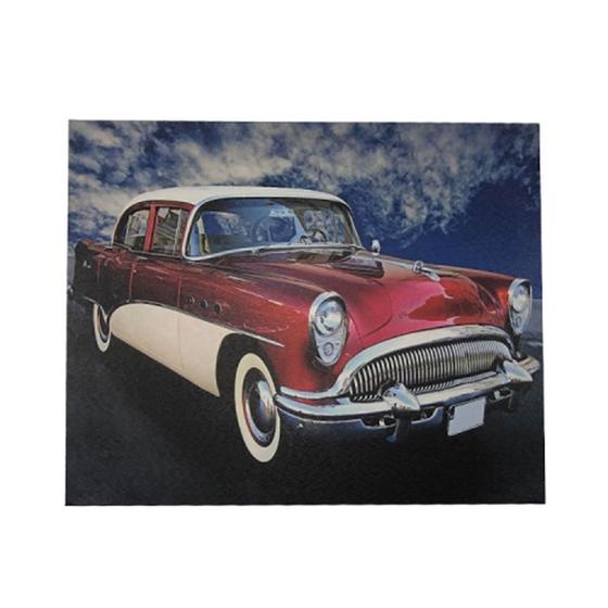 Quadro Carro Retro Decora Sala Escritorio Tela Tecido Lona é boa?