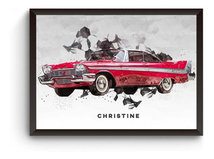 Imagem de Quadro Carros Iconicos Christine Poster Moldurado