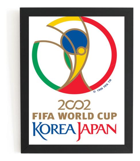 Imagem de Quadro Cartaz Copa Do Mundo 2002 Koreia Japão 44x32cm