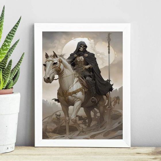 Imagem de Quadro Cavalheiro Apocalipse 24x18cm - com vidro