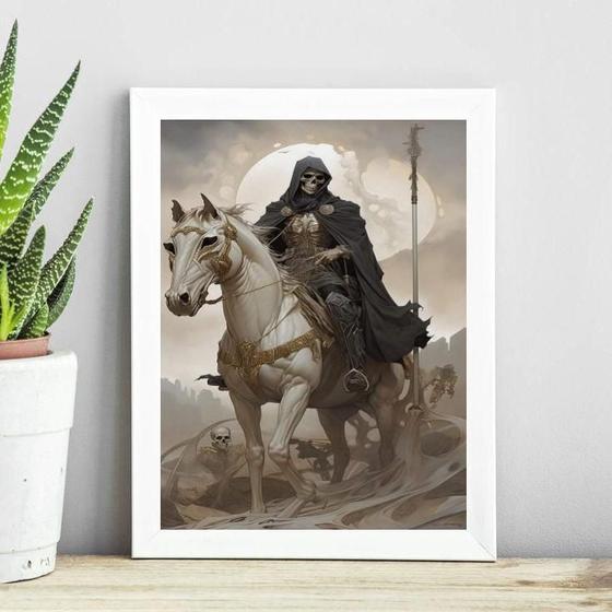 Imagem de Quadro Cavalheiro Apocalipse 33X24Cm - Com Vidro