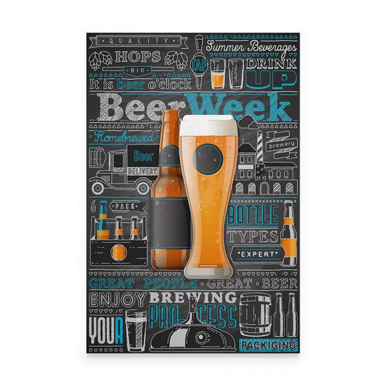 Quadro Cerveja Artesanal Beer Para Area Gourmet Edícula Decorativo - Bimper Menor preço em Quadro Cerveja Artesanal Beer Para Area Gourmet Edícula Decorativo - Bimper