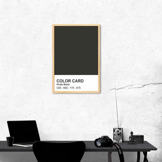 Imagem de Quadro Color Card Pirate Black 100x70 Caixa Marfim