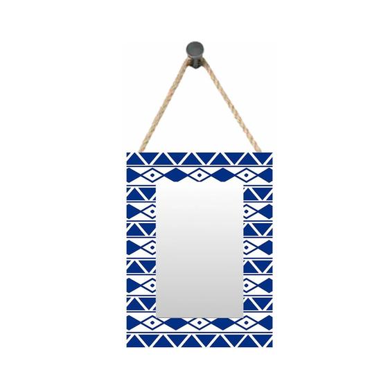 Imagem de Quadro com Espelho Le Solar Tribal com Corda 15x20cm