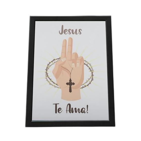 Imagem de Quadro Com Moldura Religião Cristã 010 Religiao-010-M1