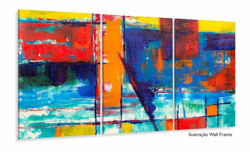 Imagem de Quadro Conjunto Abstrato Artístico Estilo Pintura Vertical 3