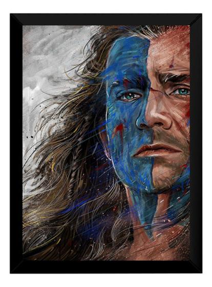 Imagem de Quadro Coração Valente William Wallace Poster Moldurado