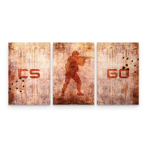 Imagem de Quadro Counter Strike CS GO Decorativo Quarto Sala