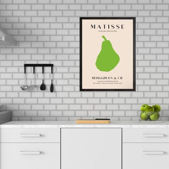Imagem de Quadro Cozinha Matisse - Pera 24x18cm - com vidro