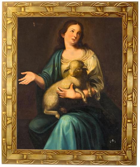 Imagem de Quadro Da Santa Inês, Mod. 05, Tam. 30x25cm. Angelus