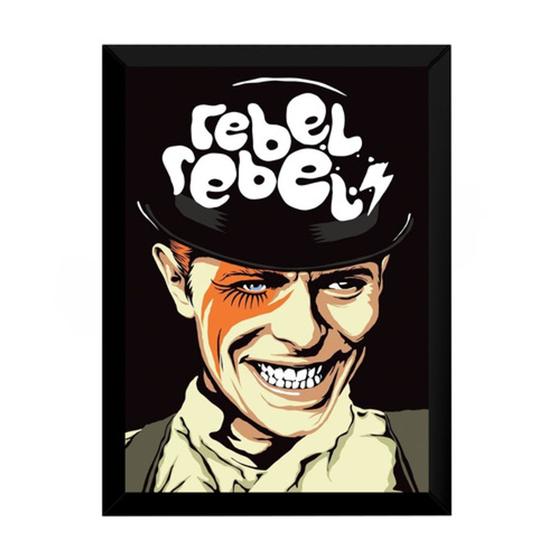 Imagem de Quadro David Bowie Rebel Rebel Arte Poster Moldurado