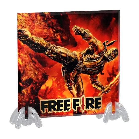 Imagem de Quadro de Azulejo Free Fire A-FRF5. Acompanha suportes de resina com design exclusivo