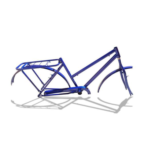Imagem de Quadro De Bicicleta Modelo Poti Aro 26 + Garfo - Azul - wendy