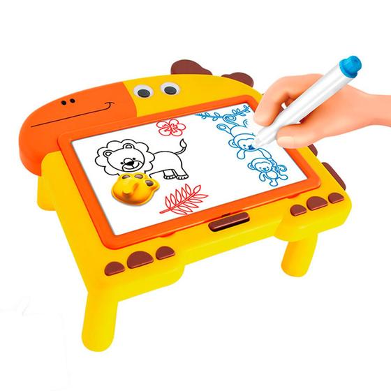 Imagem de Quadro De Desenho 2 Em 1 Com Giz E Canetas Dm Toys