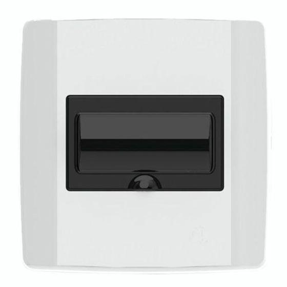 Imagem de Quadro de distribuição p/ 4 nema/ 6 din embutir lente fume - Ilumi