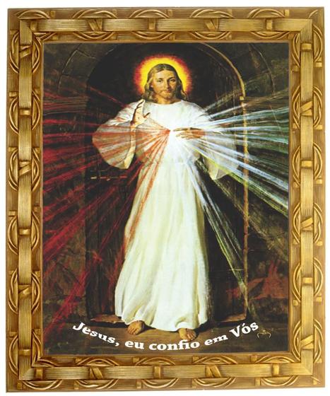 Imagem de Quadro De Jesus Misericordioso, Mod. 03, Tam30x25cm. Angelus