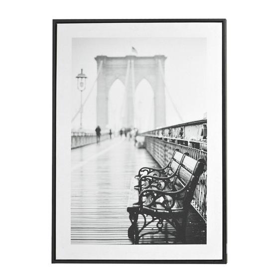 Imagem de Quadro de Parede com Moldura Europe P&B 70cm