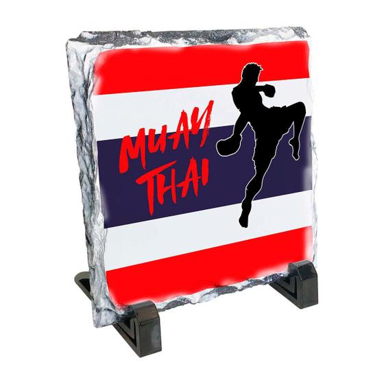 Quadro De Pedra Muay Thai Boxe Tailandês Bandeira Tailândia - For My Fit -  Quadro Decorativo - Magazine Luiza