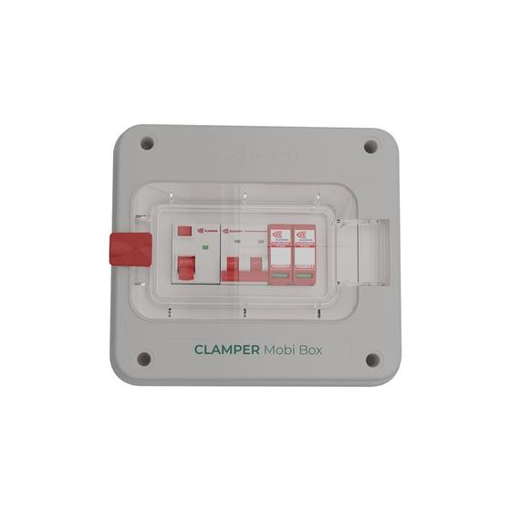 Imagem de Quadro de proteção para carregadores veiculares - 127/220 volts - 40 amperes - CLAMPER Mobi Box 220V 8KW C 40A