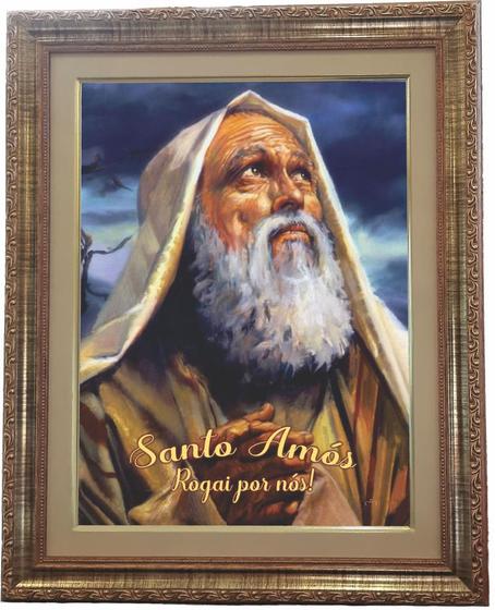 Imagem de Quadro De Santo Amós, Mod.01, Tam. 53x43cm. Angelus