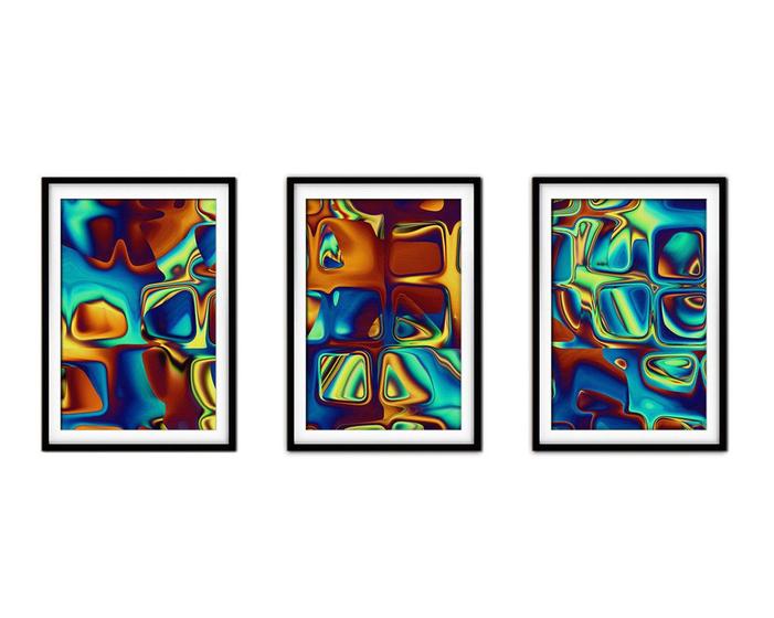 Imagem de Quadro decor 30x66 canvas formas abstratas mod 103