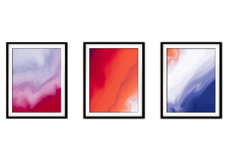 Imagem de Quadro decor 30x66 canvas formas abstratas mod 233