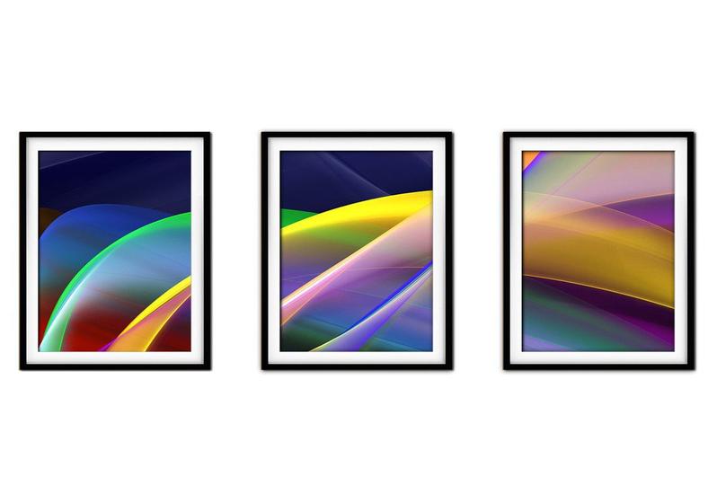 Imagem de Quadro decor 30x66 canvas formas abstratas mod 265