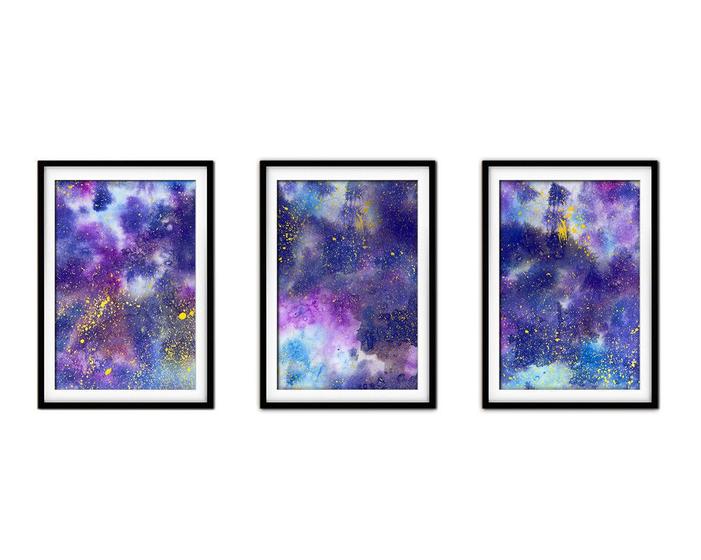 Imagem de Quadro decor 30x66 canvas formas abstratas mod 4