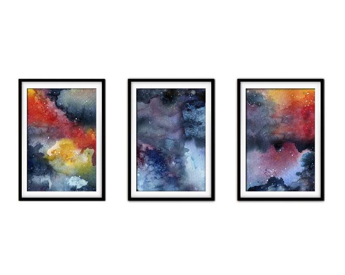 Imagem de Quadro decor 30x66 canvas formas abstratas mod 9