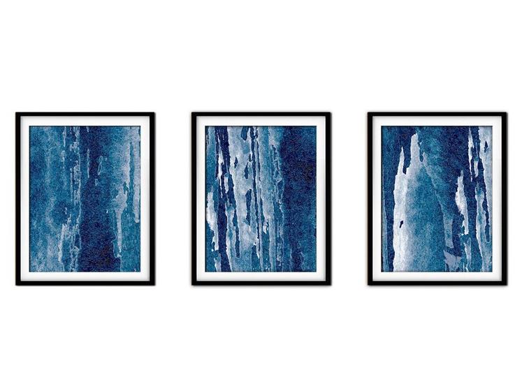 Imagem de Quadro decor 45x96 canvas formas abstratas mod 127