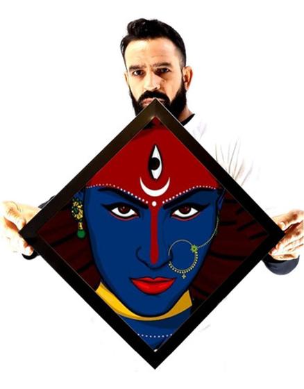 Imagem de Quadro Decoratipo Pop Art Deus Da Destruição Hindu Shiva
