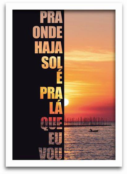 Imagem de Quadro Decorativo 1 peça 40x60 Por do Sol