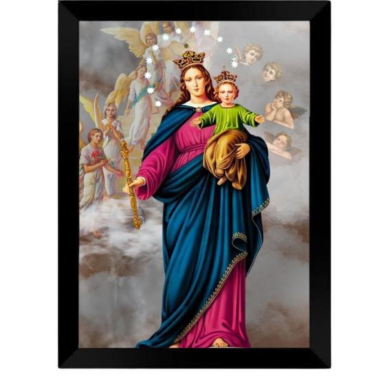 Imagem de Quadro Decorativo 24x33 Nossa Senhora Auxiliadora Mod. 1