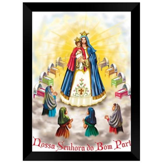 Imagem de Quadro Decorativo 24x33 Nossa Senhora Do Bom Parto Mod. 1