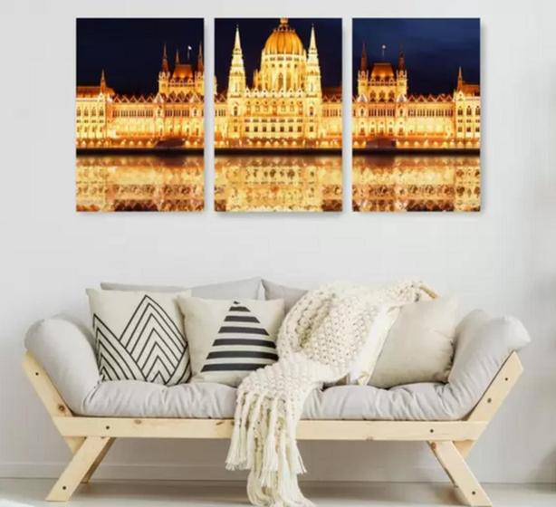 Imagem de Quadro Decorativo 3 Telas Palacio Iluminado "