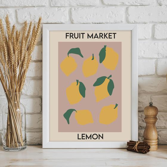 Imagem de Quadro Decorativo 30x45 - Fruit Market Lemon