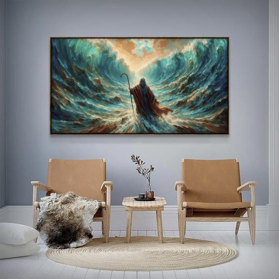 Imagem de Quadro Decorativo 40x60  Poesias do Alto Mar Aberto Inspiração e Serenidade para Sua Decoração