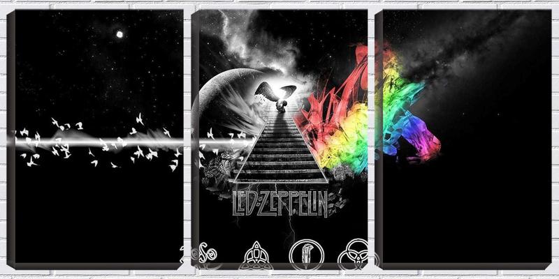 Imagem de Quadro Decorativo 45x96 led zeppelin escadaria