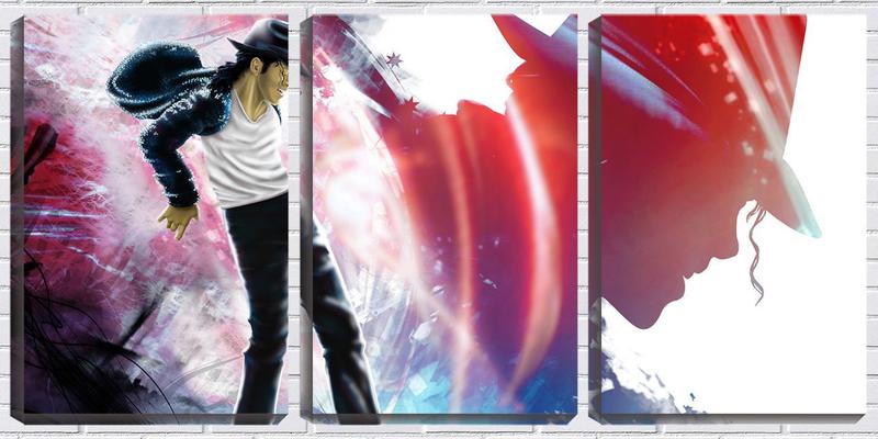 Imagem de Quadro Decorativo 45x96 michael Jackson cantor arte