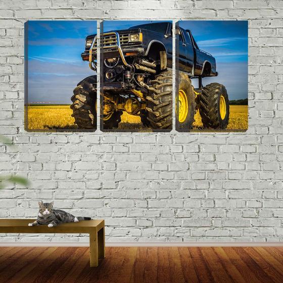 Imagem de Quadro Decorativo 55x110 monster car no campo