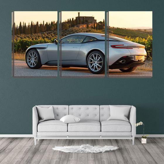 Imagem de Quadro Decorativo 68x126 carro de luxo no campo