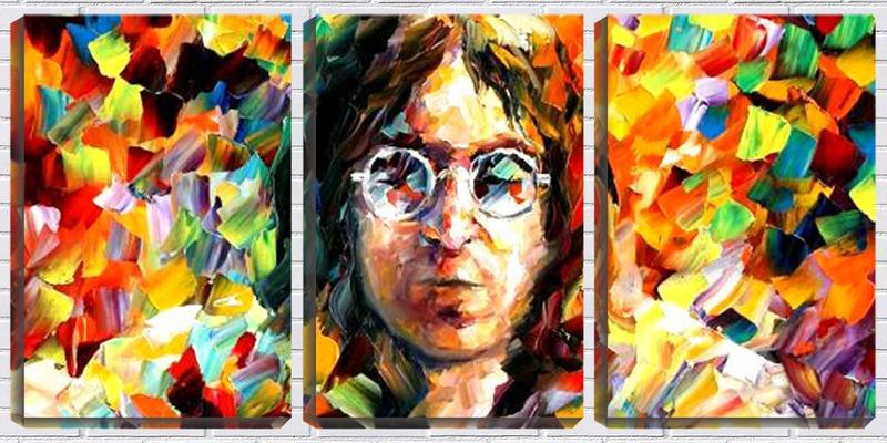 Imagem de Quadro Decorativo 80x140 arte johnn lennon pintura