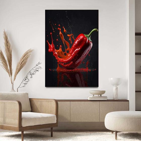 Imagem de Quadro Decorativo 90x60 Para Sala Quarto Hall Abstrato Minimalista Preto