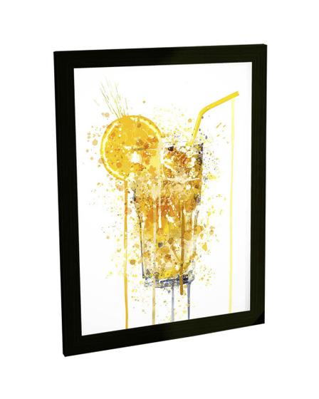 Imagem de Quadro Decorativo A3 Coquetel Limonada Bebidas Bar