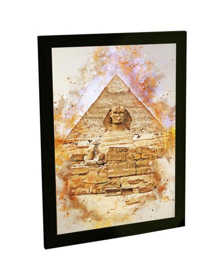 Imagem de Quadro Decorativo A4 Pirâmide De Gizé Cairo Egito Viagem